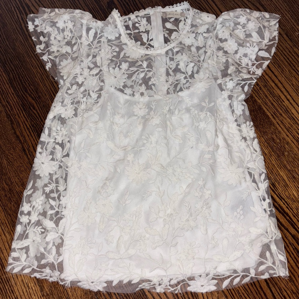 White nice blouse top